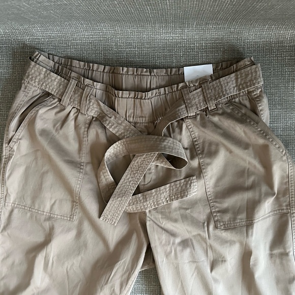 Lane Bryant Cropped Elastic Waist Pull On Tan Pants size 18-20 - Picture 3 of 10